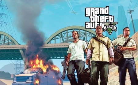 GTA V artwork de los protagonistas